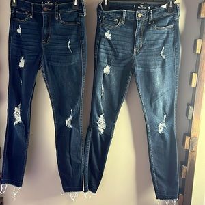 Hollis get jeans!! 2 pair, worn once!!